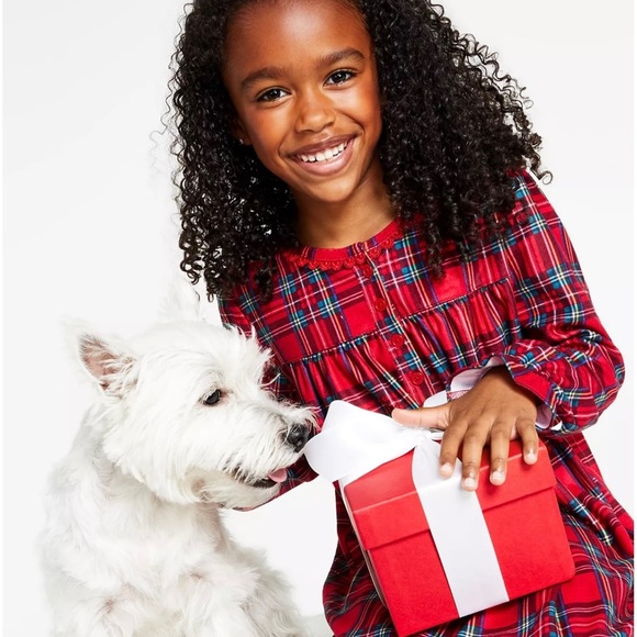 Family Pajamas Matching Kids Brinkley Plaid Family Pajama Nightgown, size 8 - Picture 1 of 4